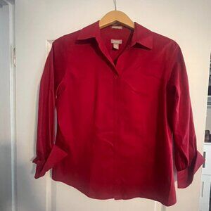 Deep Red Blouse